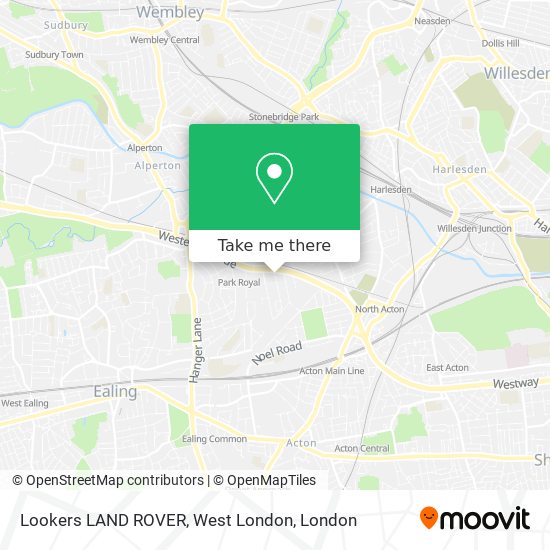 Lookers LAND ROVER, West London map