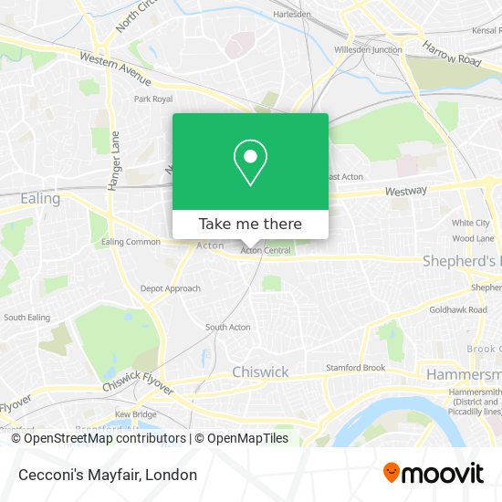 Cecconi's Mayfair map