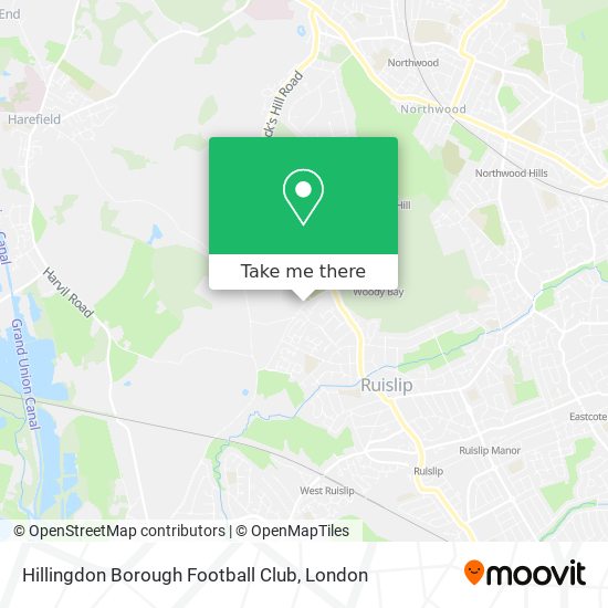 Hillingdon Borough Football Club map