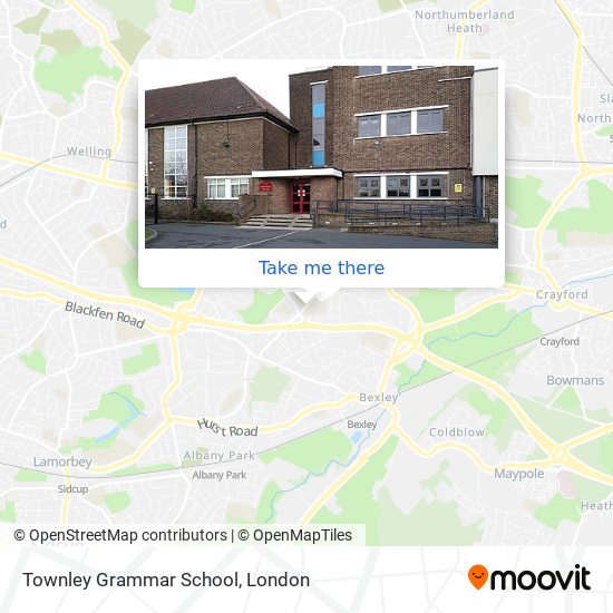 Townley Grammar School map