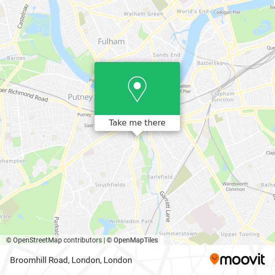 Broomhill Road, London map