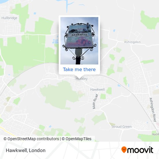 Hawkwell map