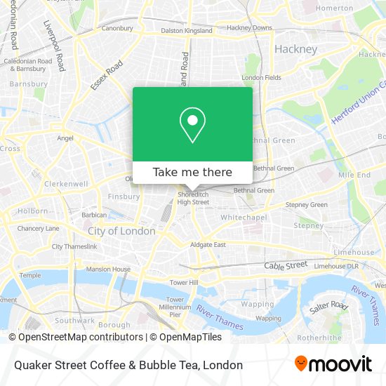 Quaker Street Coffee & Bubble Tea map
