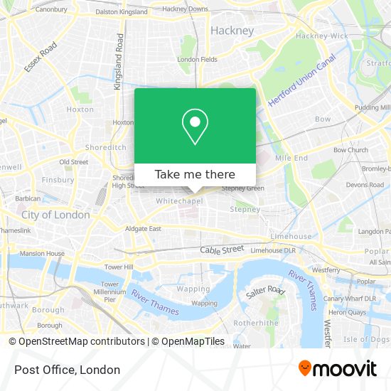 Post Office map
