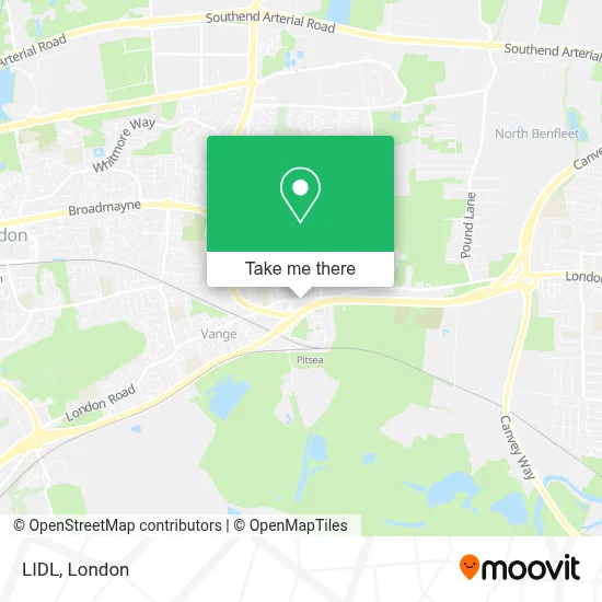 How to Get to LIDL in Basildon by Bus or Train?
