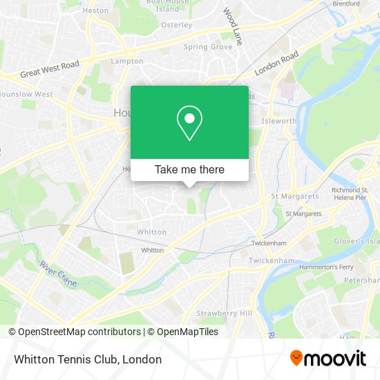 Whitton Tennis Club map