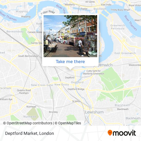 Deptford Market map