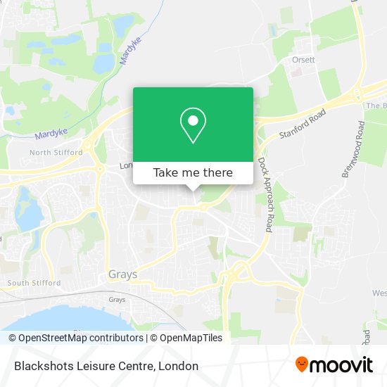 Blackshots Leisure Centre map