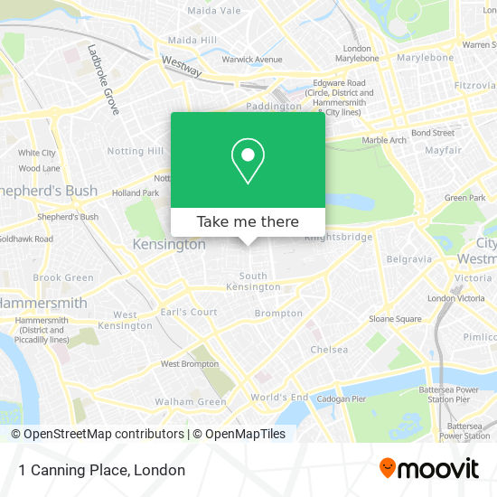1 Canning Place map