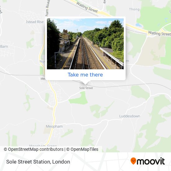 Sole Street Station map