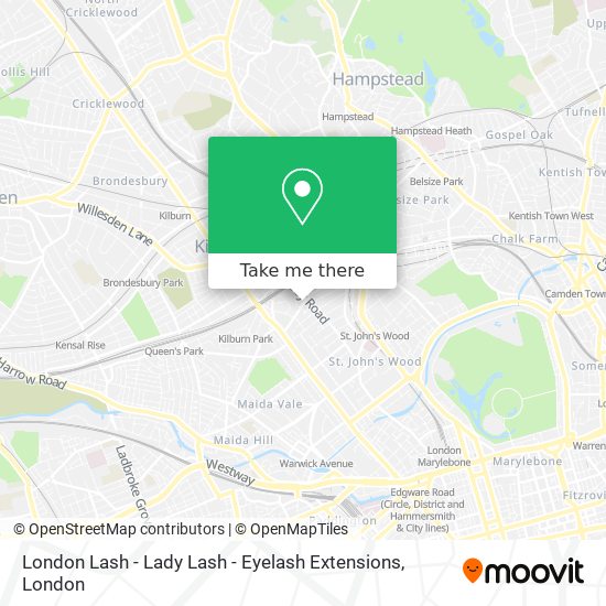 London Lash - Lady Lash - Eyelash Extensions map