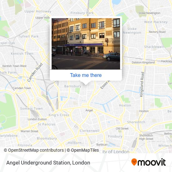 Angel Underground Station map