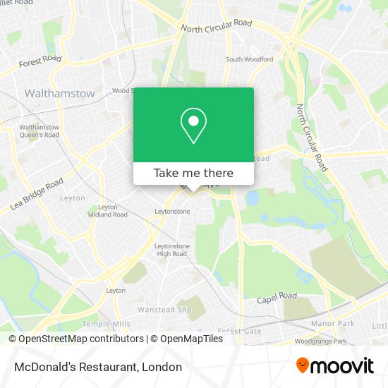 McDonald's Restaurant map