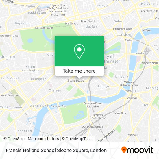 Francis Holland School Sloane Square map