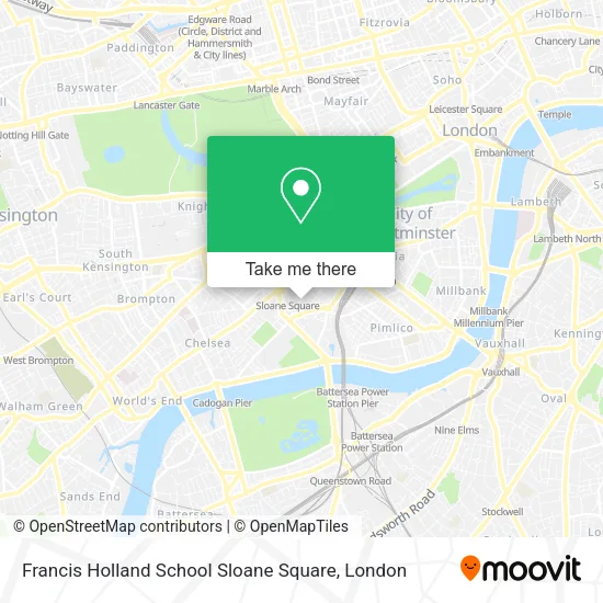 Francis Holland School Sloane Square map