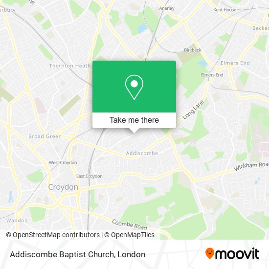 Addiscombe Baptist Church map