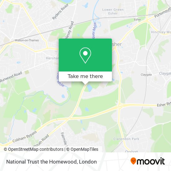 National Trust the Homewood map
