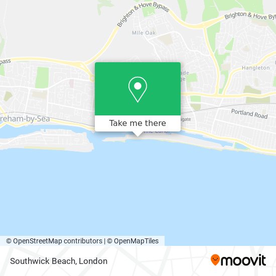 Southwick Beach map