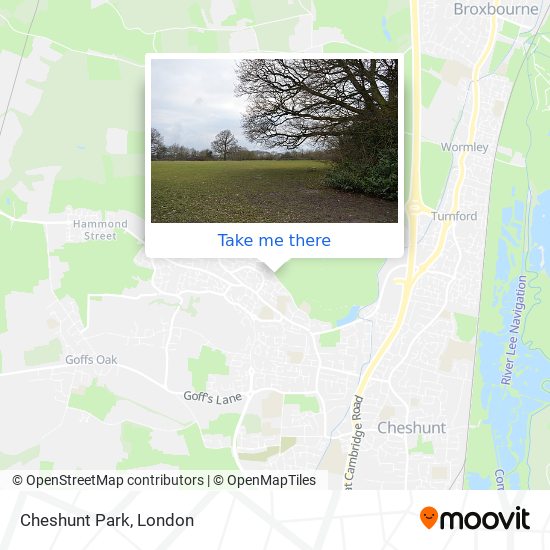 Cheshunt Park map