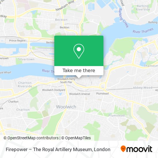 Firepower – The Royal Artillery Museum map