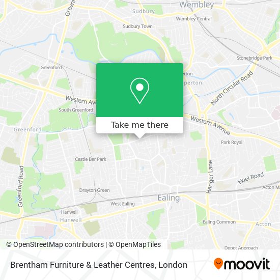 Brentham Furniture & Leather Centres map