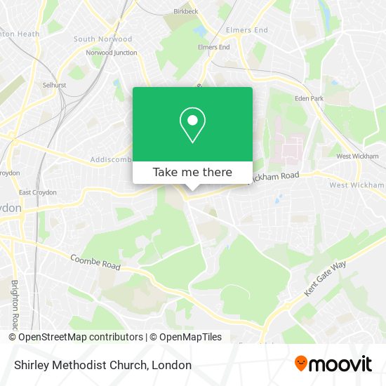 Shirley Methodist Church map