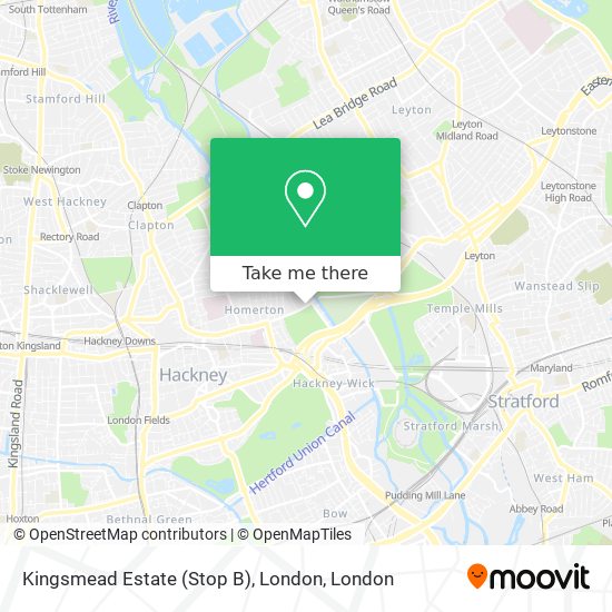 Kingsmead Estate (Stop B), London map