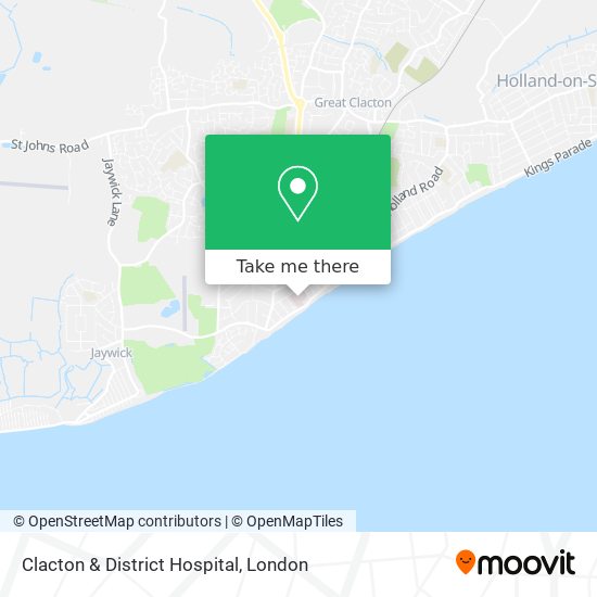 Clacton & District Hospital map