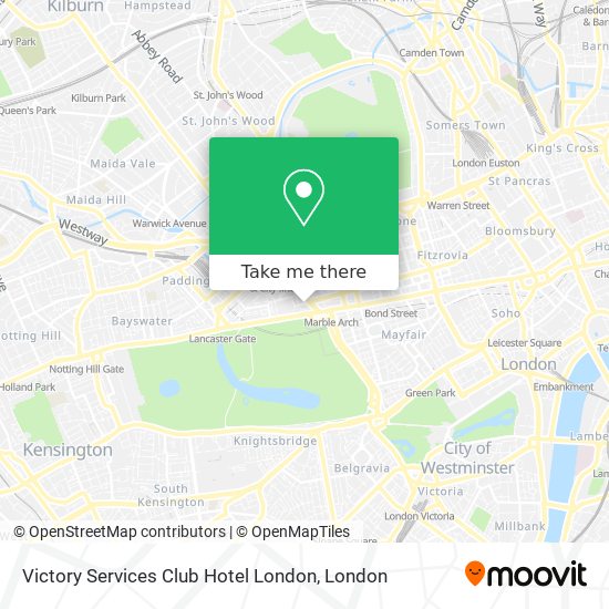 Victory Services Club Hotel London map