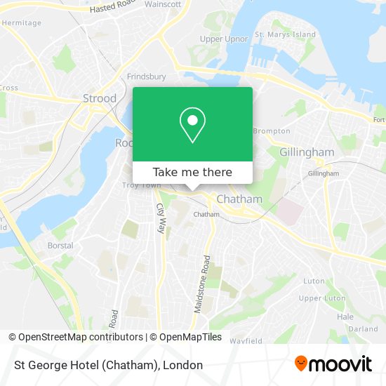 St George Hotel (Chatham) map