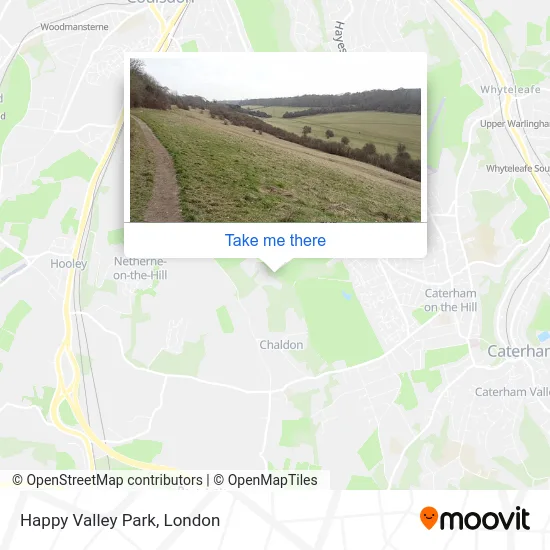 Happy Valley Park Map How To Get To Happy Valley Park In Old Coulsdon By Bus, Train Or Tramlink?