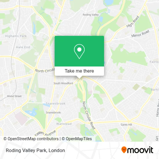 Roding Valley Park map
