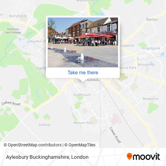 How to get to Aylesbury Buckinghamshire by Bus or Train