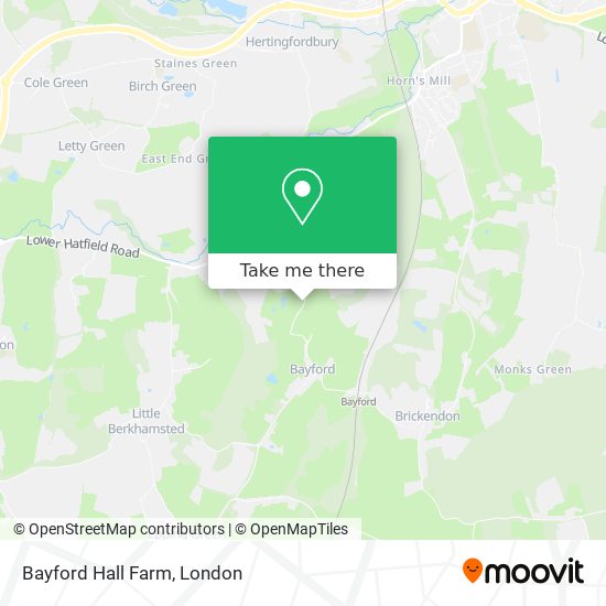 Bayford Hall Farm map
