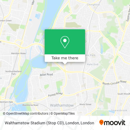 Walthamstow Stadium (Stop CD), London map