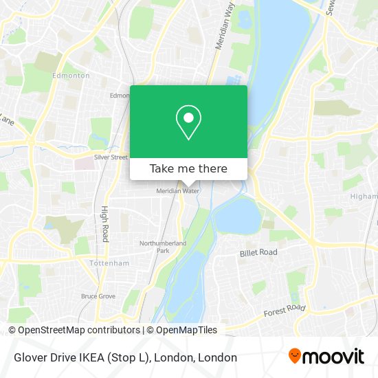 Glover Drive IKEA (Stop L), London map