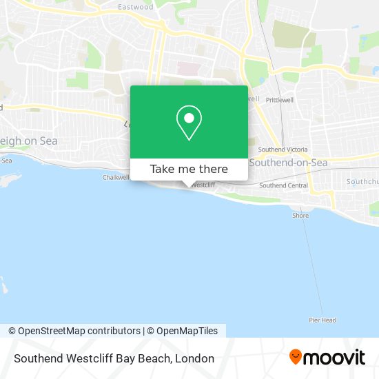 Southend Westcliff Bay Beach map
