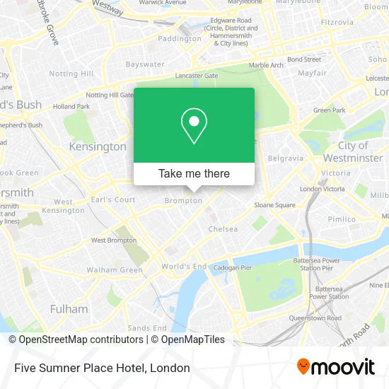 Five Sumner Place Hotel map