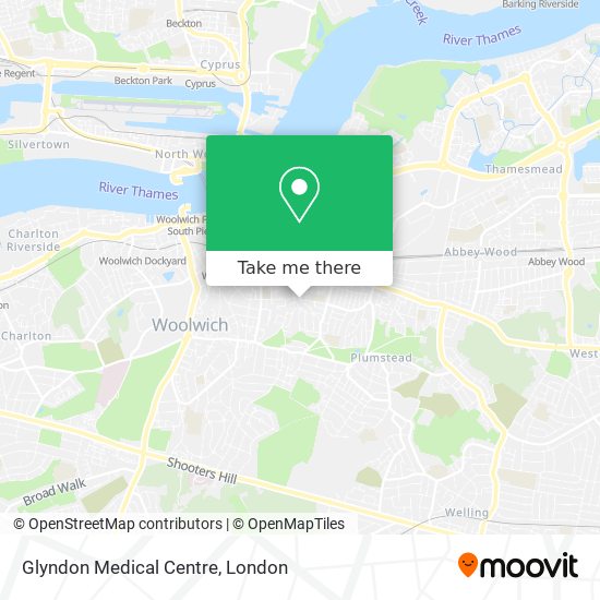 Glyndon Medical Centre map