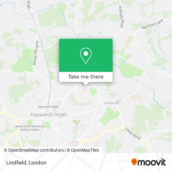 How to get to Lindfield in Mid Sussex by Bus or Train?