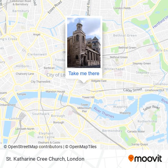 St. Katharine Cree Church map