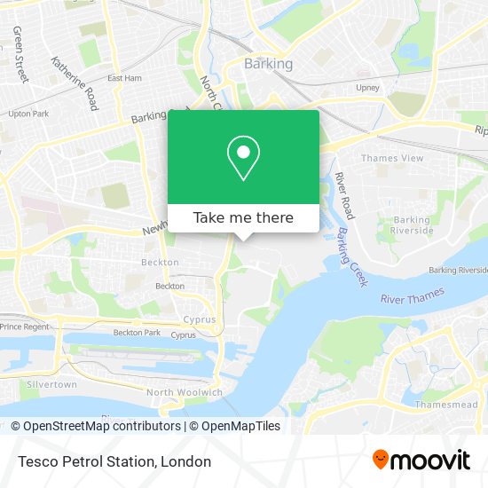 Tesco Petrol Station map