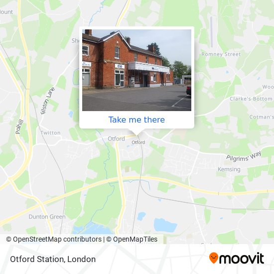 Otford Station map