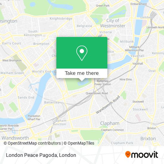 London Peace Pagoda map