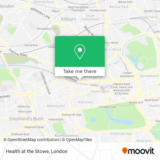 Health at the Stowe map