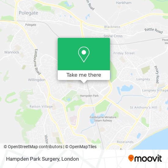 Hampden Park Surgery map