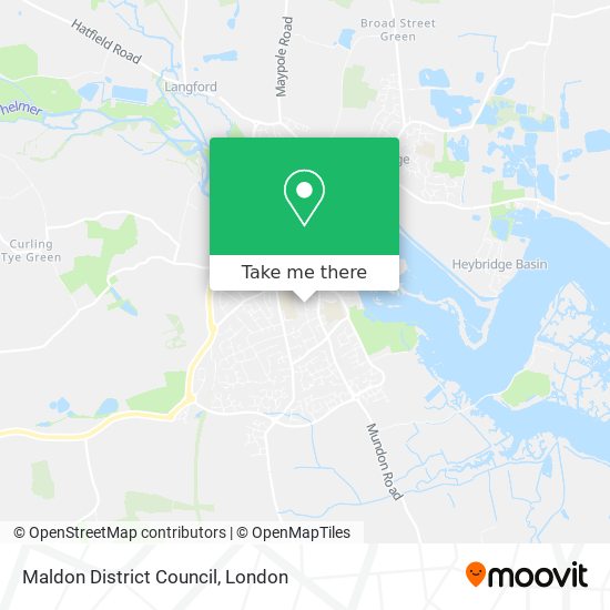 Maldon District Council map