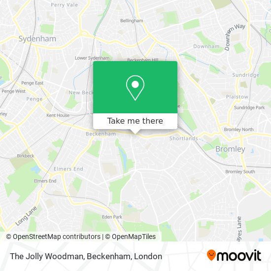 The Jolly Woodman, Beckenham map