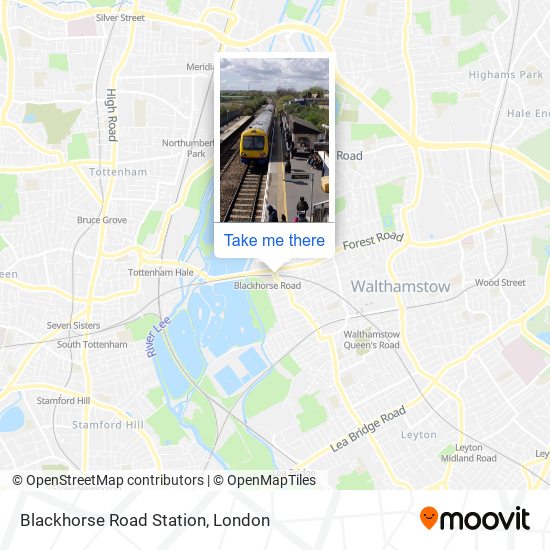 Blackhorse Road Station map