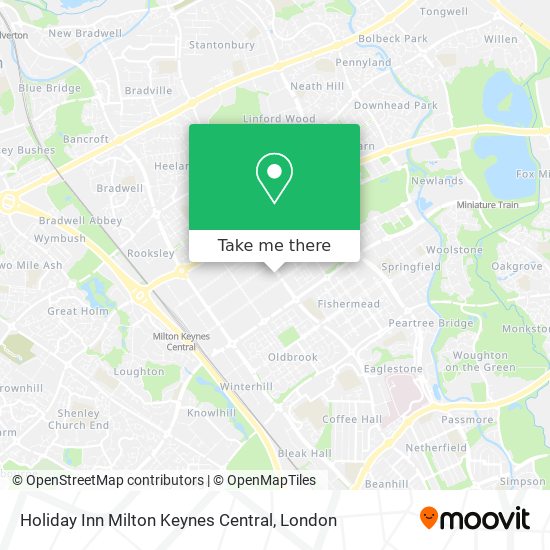 Holiday Inn Milton Keynes Central map